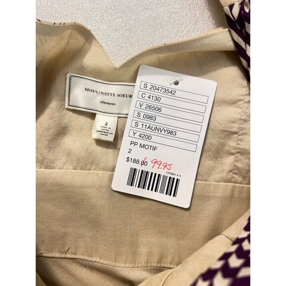 Anthropologie Botanical Crossway Maxi Dress Moulinette Souers size 2 NWT - Picture 6 of 8